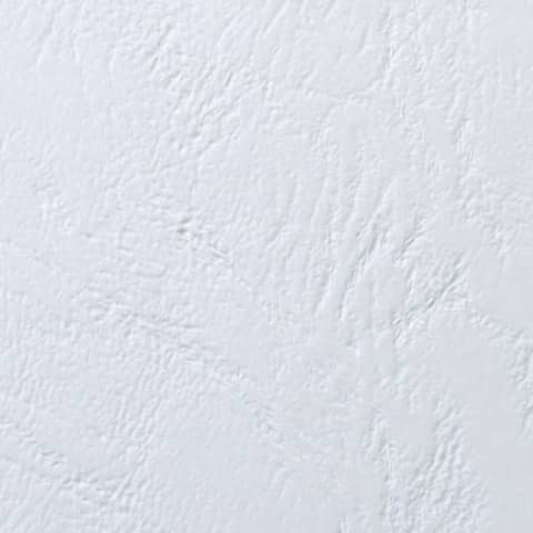 Copertine per rilegatura GBC Leathergrain in cartoncino goffrato a4 bianco  conf da 100 copertine - CE040070